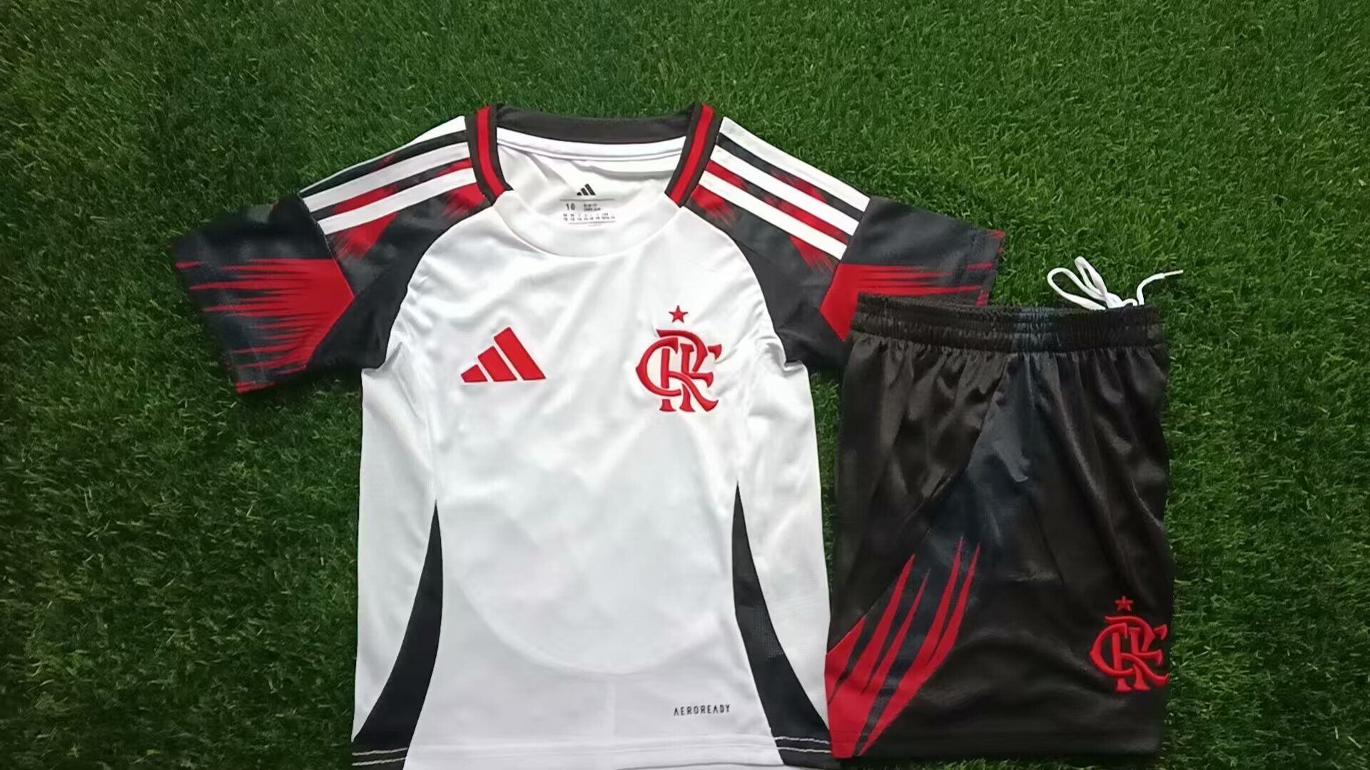 Kids-Flamengo 25/26 Away White Soccer Jersey